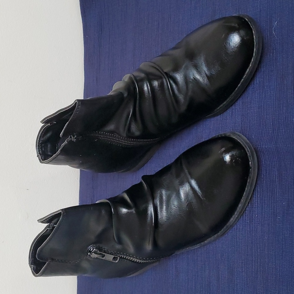 DIBA Black Zip Ankle Boots